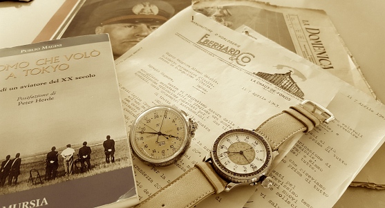 Sistema Magini WWII Longines Hour angle, Eberhard split second pocketwatch Rome to Tokyo spy mission