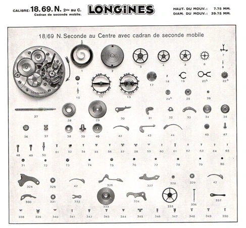longines-movement parts list 18.69n-1
