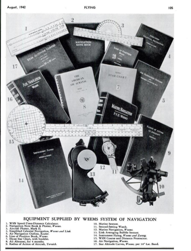 Weems system of navigation naval academy course materials