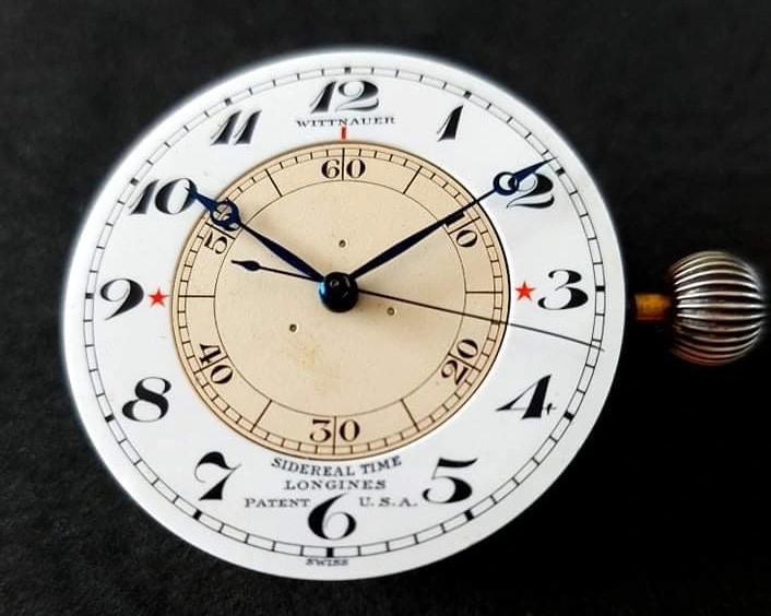 Longines Weems sidereal time two star dial