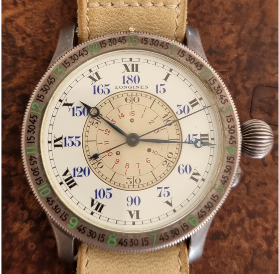 Lindbergh Weems Hour angle vintage watch. Unit of arc