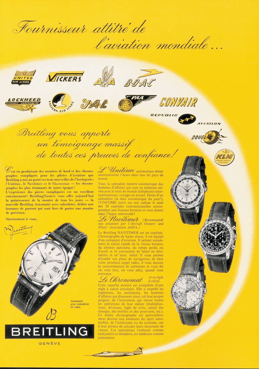 The History of Breitling Watches - Flight Birds