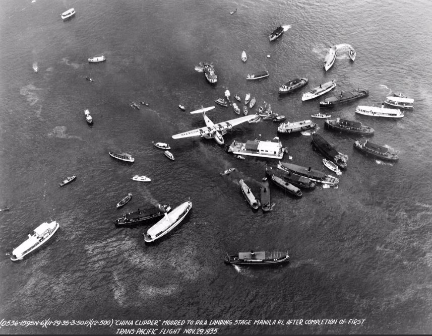 Pan Am first transpacific flight in Manila 1935 - Image Smithsonian